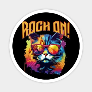 Cool Cat Rock On! Magnet